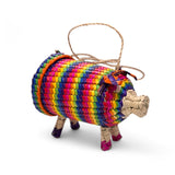 Hand Woven Pig Crossbody