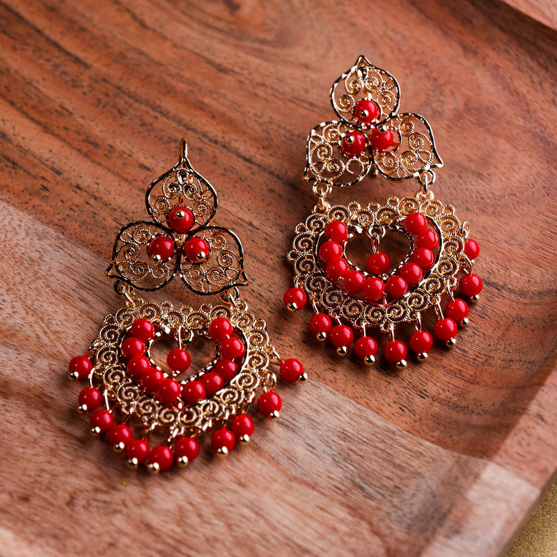 Filigree Beaded Earrings