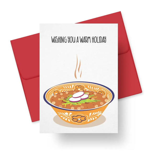 Wishing You A Warm Holiday Card
