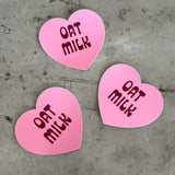 Oat Milk Heart Sticker