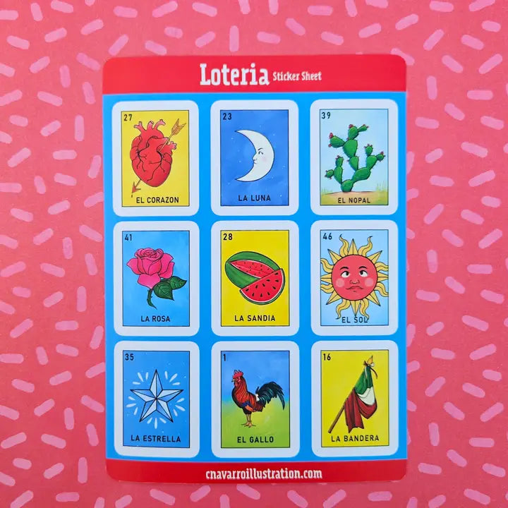 Loteria Sticker Sheet