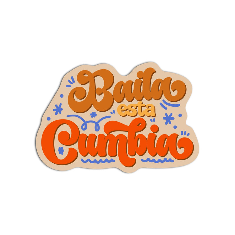 Baila Esta Cumbia Textured Sticker