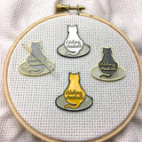 Orange Stitching Assistant Kitty Needle Minders