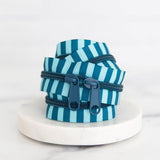 Colorful Striped Zippers