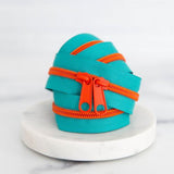 Teal Zippers