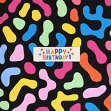 Happy Birthday Woven Labels