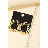 Gold Dipped Flat Chain Link Hoop Earrings at Sew Bonita in Corpus Christi, TX.