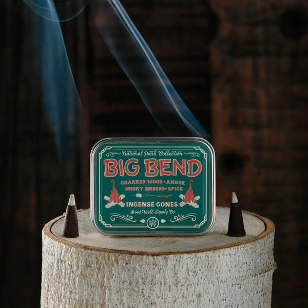 Big Bend Incense Cones - Charred Wood Smoky Embers Amber + Spice