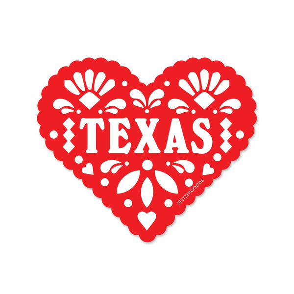 Texas Papel Picado Sticker