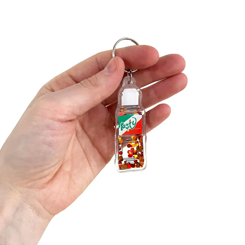 Tajin Seasoning Glitter Keychain at Sew Bonita in Corpus Christi, TX.