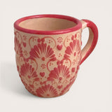 Pink Amor Talavera Coffee Mug