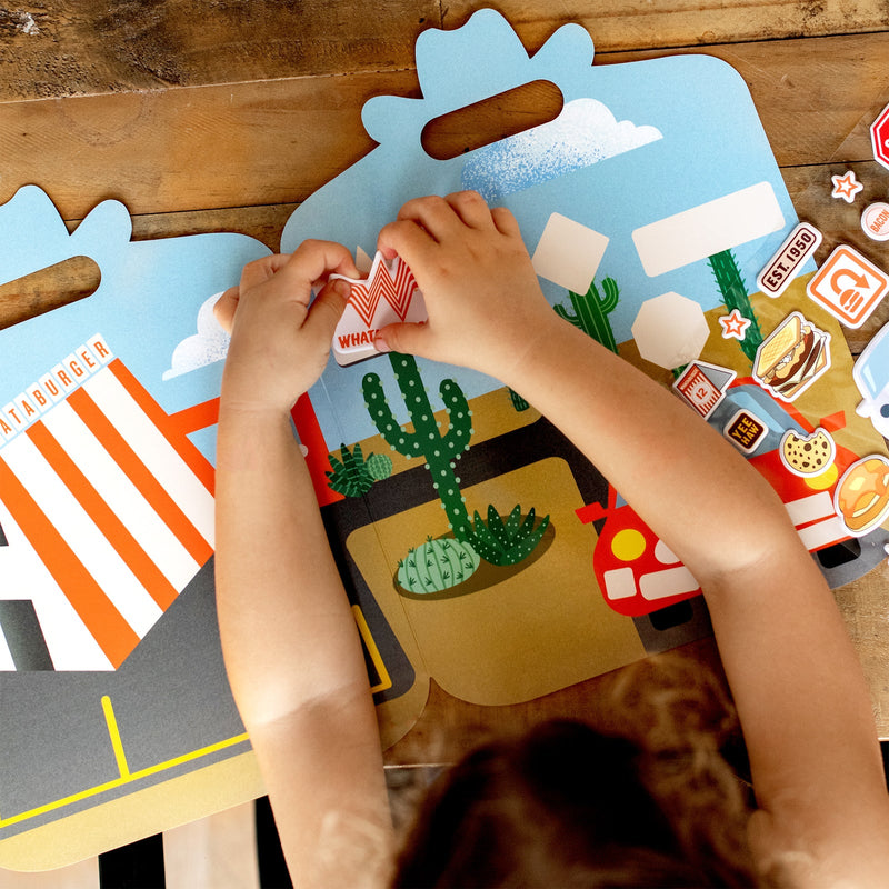 Whataburger Little Foodies Reusable Sticker Play Set