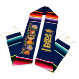 Graduation Serape Stole (Flowers + Lele Doll - Multiple Colors