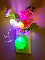 Mushroom LED Night Light - Floral