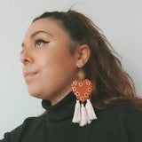 Large Hearts - Flor de Barro Earrings