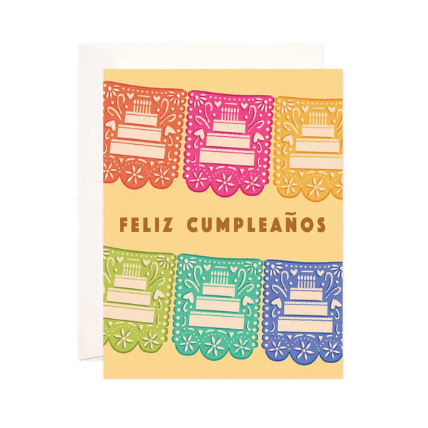 Papel Picado Birthday Greeting Card