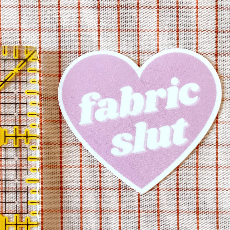 Fabric Slut Sticker