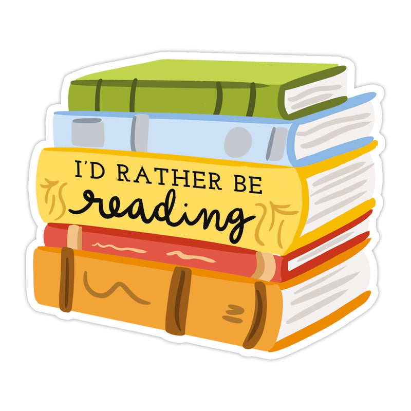 Rather be Reading Sticker