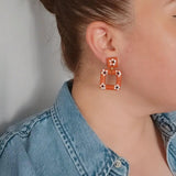 Mini Squares- Flor De Barro Earrings
