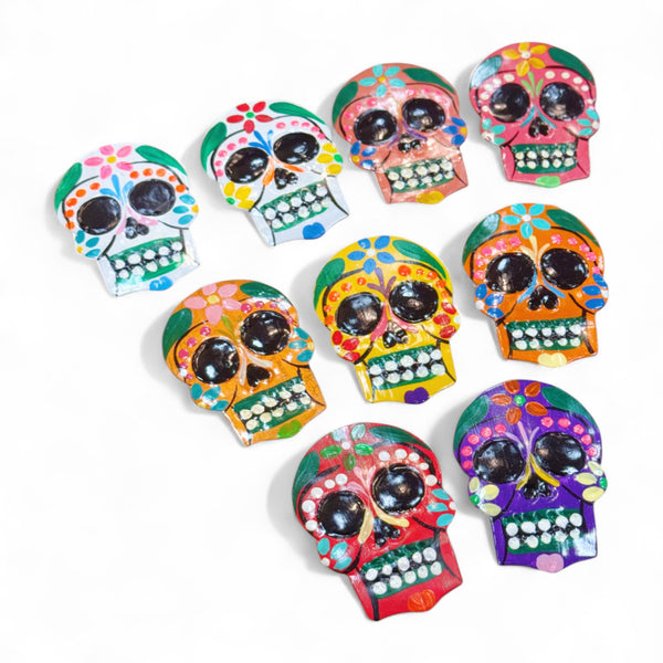 Sugar Skull Hand Painted Magnets