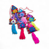 Red Embroidered Christmas Tree Ornament