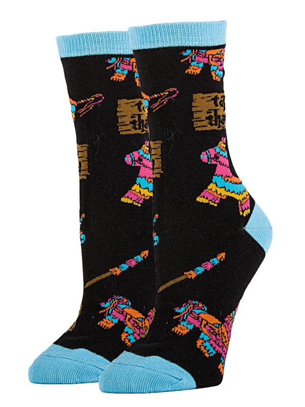 Tap That | Women's Cotton Crew Funny Socks at Sew Bonita in Corpus Christi, TX.