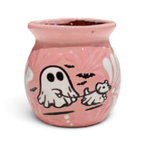 Pink Dog Trick or Treating Mug