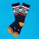 Horny For Hockey Gym Crew Socks