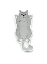 Sleeping Kitty Cat - Ceramic Trinket & Jewelry Tray / Dish