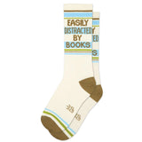 Easily Distracted By Books Gym Crew Socks