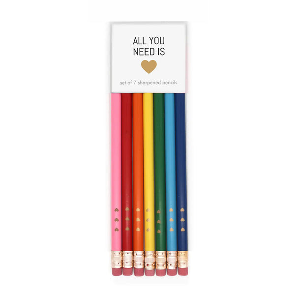 All You Need is Love Pencil Set at Sew Bonita in Corpus Christi, TX.