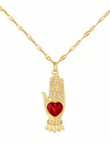 Sacred Heart Milagro Necklace