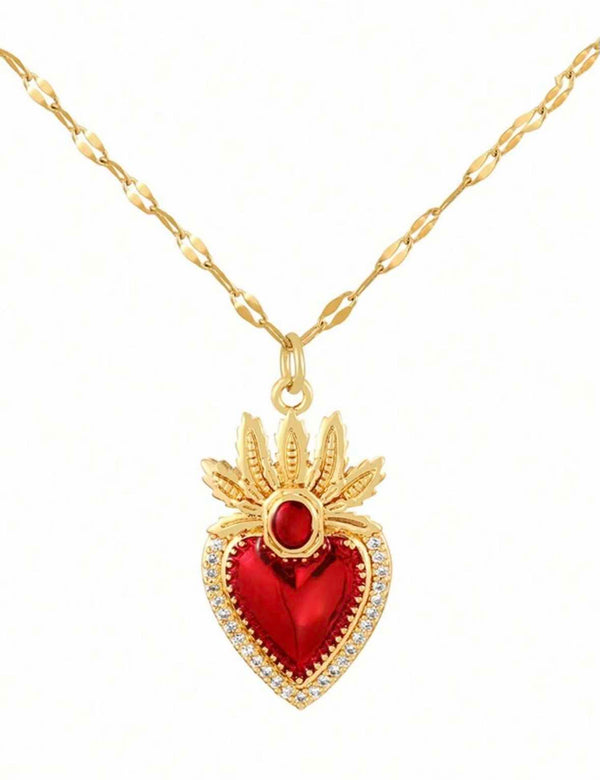 Sacred Heart Milagro Necklace