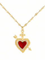 Sacred Heart Milagro Necklace