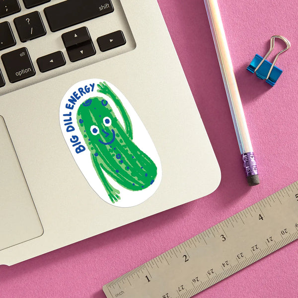 Pickle Big Dill Energy Die Cut Sticker