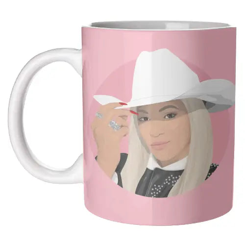 Mugs 'Cowboy Beyonce' By Pink and Pip