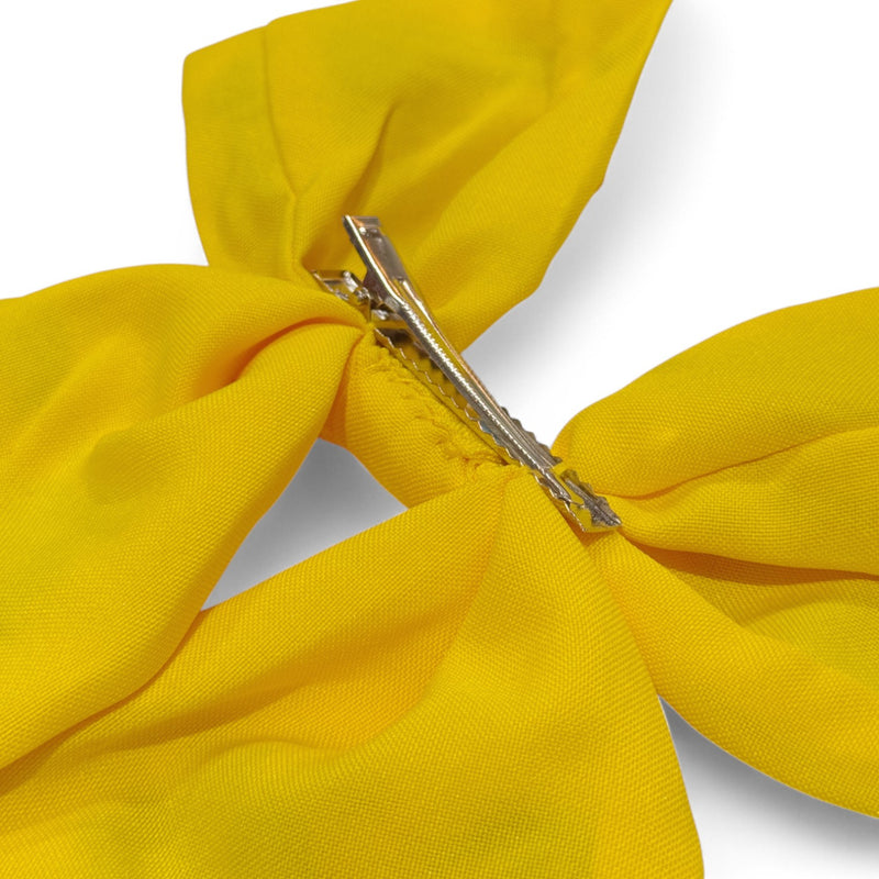 Embroidered Hair Bow (Multiple Colors)