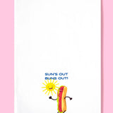 Sun's Out, Buns Out Kitchen Towel