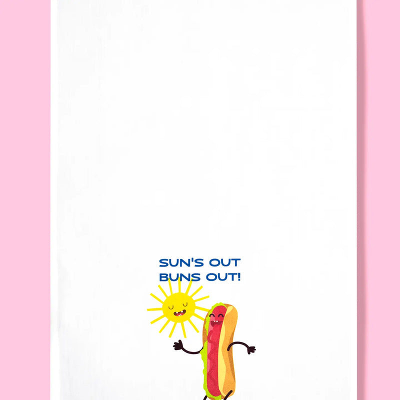 Sun's Out, Buns Out Kitchen Towel
