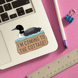 I'm Coming To the Cottage Heated Rivalry Die Cut Sticker
