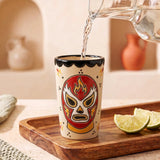 Red Luchador Shot Glass