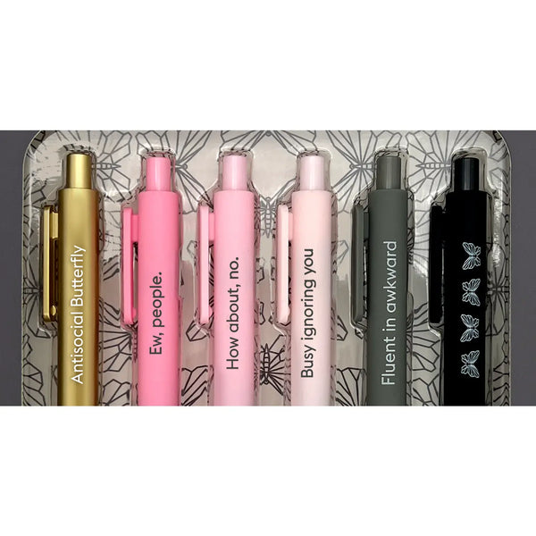 Antisocial Butterfly - Quotable Gel Pen Set