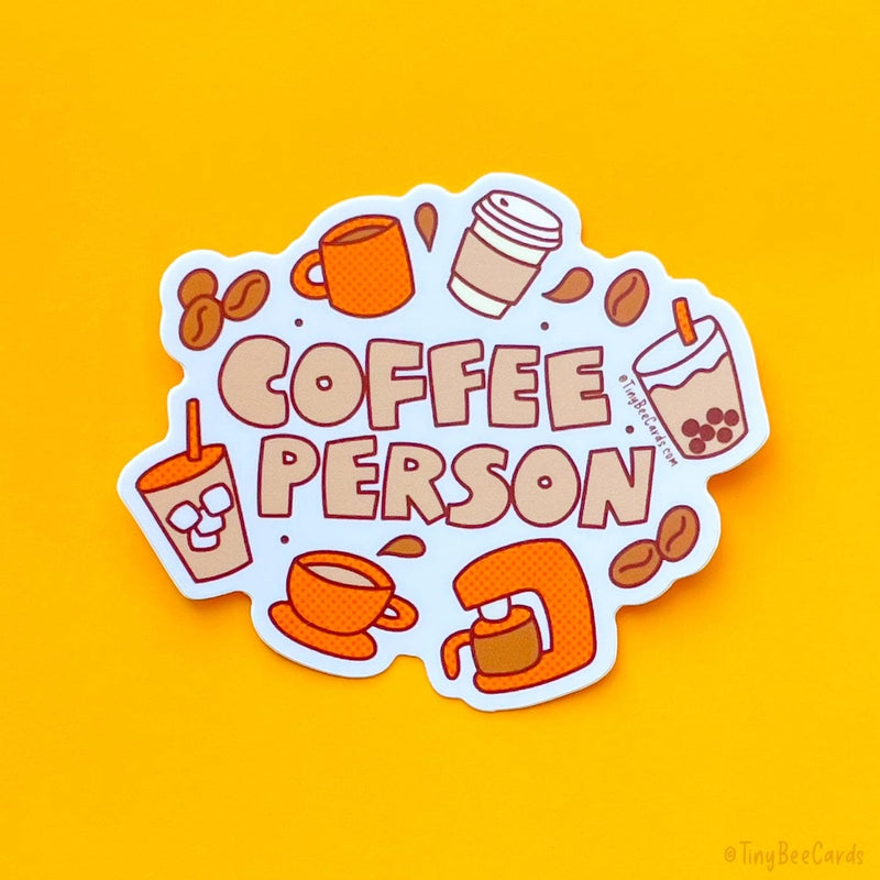 Coffee Person Sticker