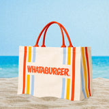 Whataburger Striped Canvas Bag