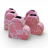 Pink Heart Shaped Vase