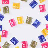 Tiny Floral Side Woven Labels Multipack