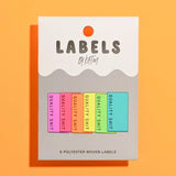 Quality Shit Woven Labels (Neon)