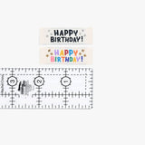 Happy Birthday Woven Labels