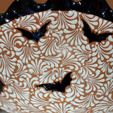 Brown w/ Black Trim Halloween Fruit Bowl