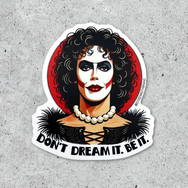 Rocky Horror Frank N Furter Vinyl Sticker